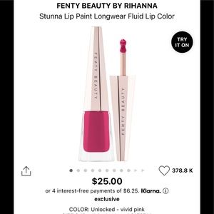 FENTY BEAUTY BY RIHANNA STUNNA LIP PAINT 🎨
